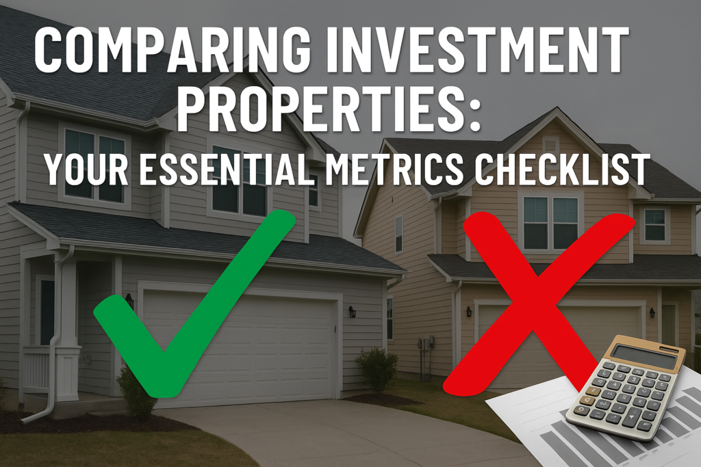 Comparing Investment Properties: Your Essential Metrics Checklist